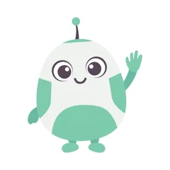 Doodle, our little bot, waving hello