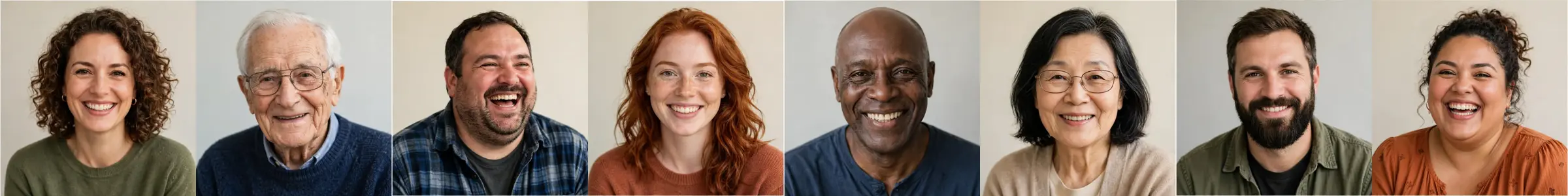 Faces of the humans we serve